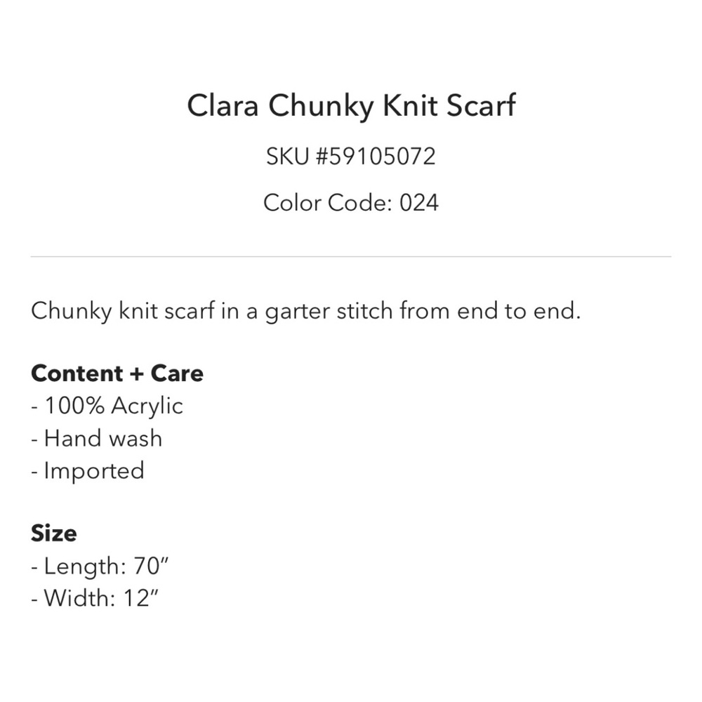 Urban Outfitters Clara Chunky Knit Scarf - Picture 5 of 5